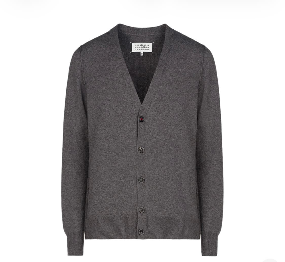 정품 메종 마르지엘라 캐시미어 가디건 그레이 M 상품이미지6