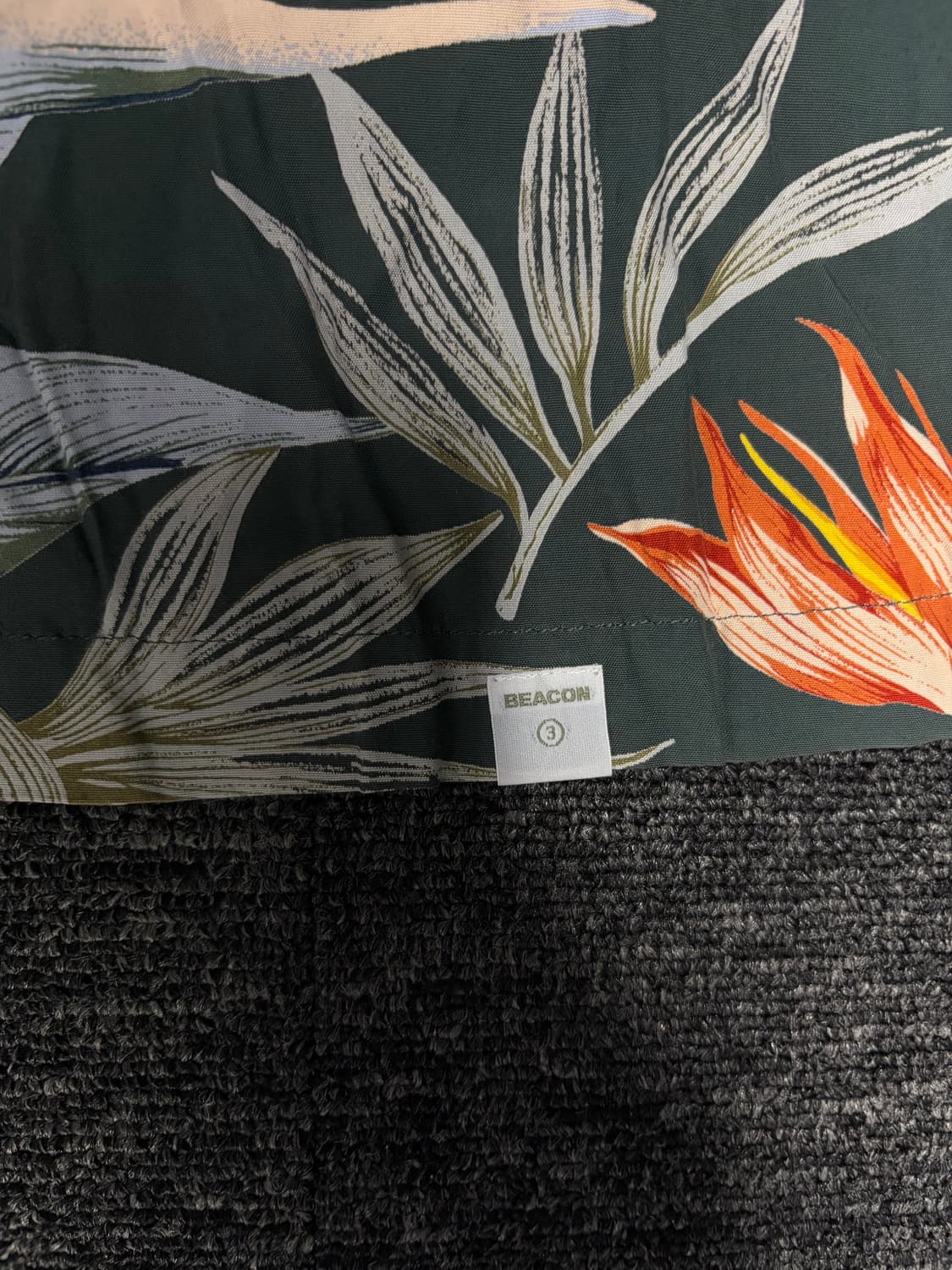 컬러(KOLOR) 다크네이비 하와이안배색 반팔 셔츠 (3) 상품이미지2