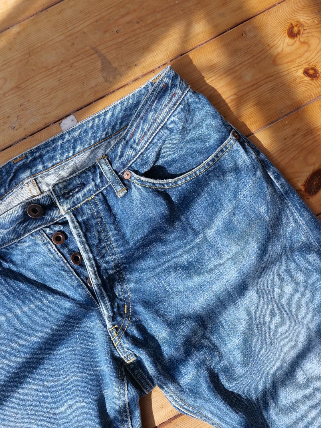 히로시 카토 셀비지 데님 - 세미 플레어 상품이미지3