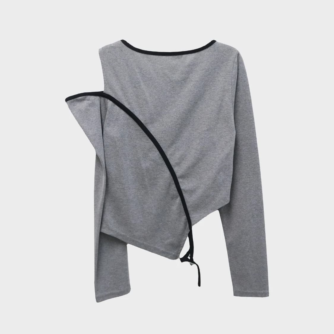 GRL 유니크 라인 원 숄더 오픈 긴팔 티셔츠 63192 상품이미지2