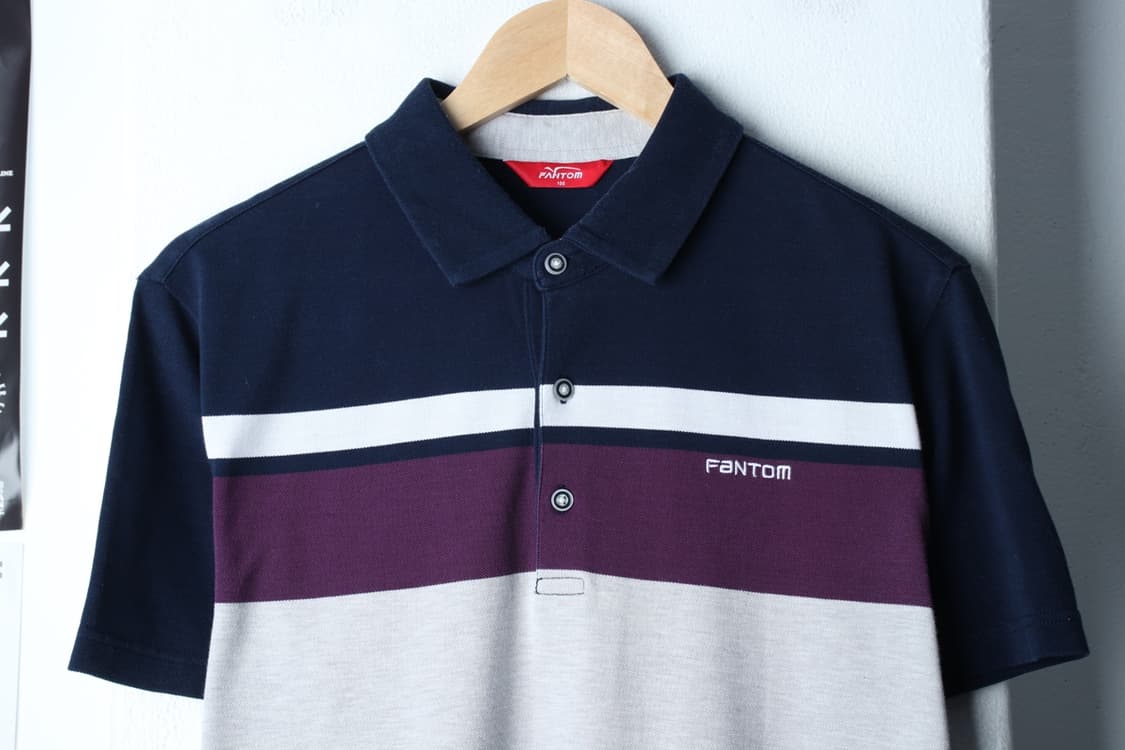 (L-XL) 팬텀 반팔 카라 티셔츠 골프 스트라이프 컬러믹스-H30465 상품이미지3