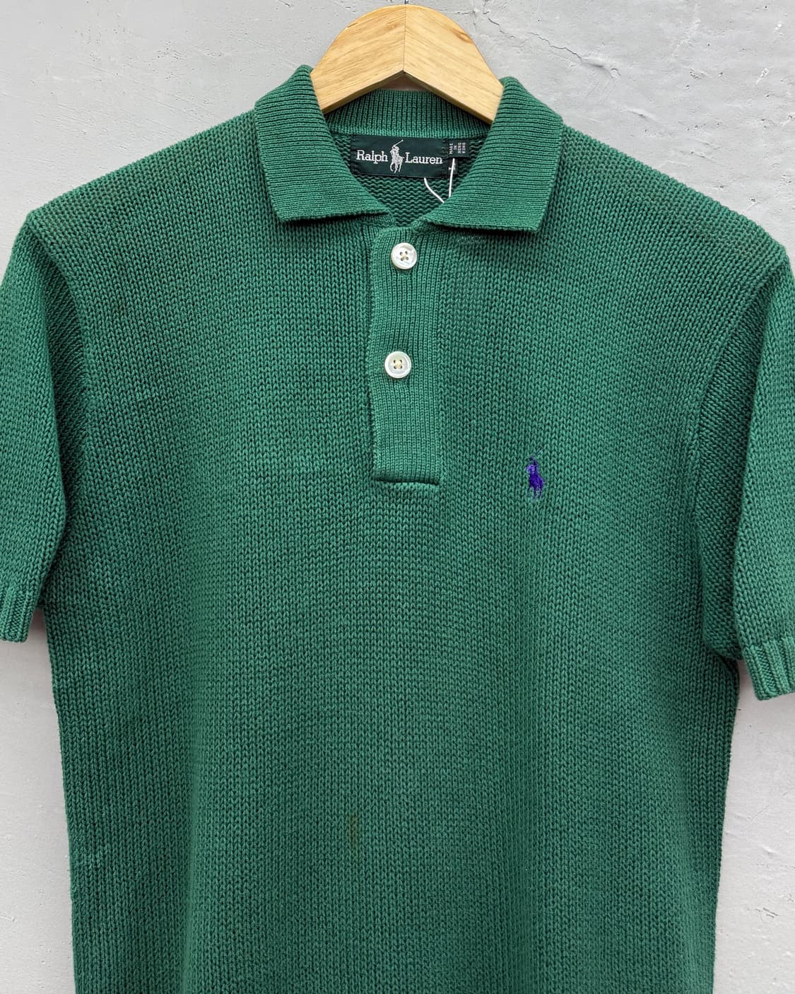 폴로 랄프로렌 80s 코튼 하프 니트 상품이미지2