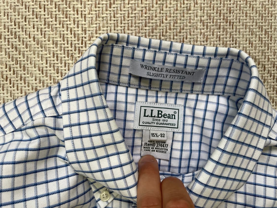 Llbean 엘엘빈 체크셔츠  상품이미지3