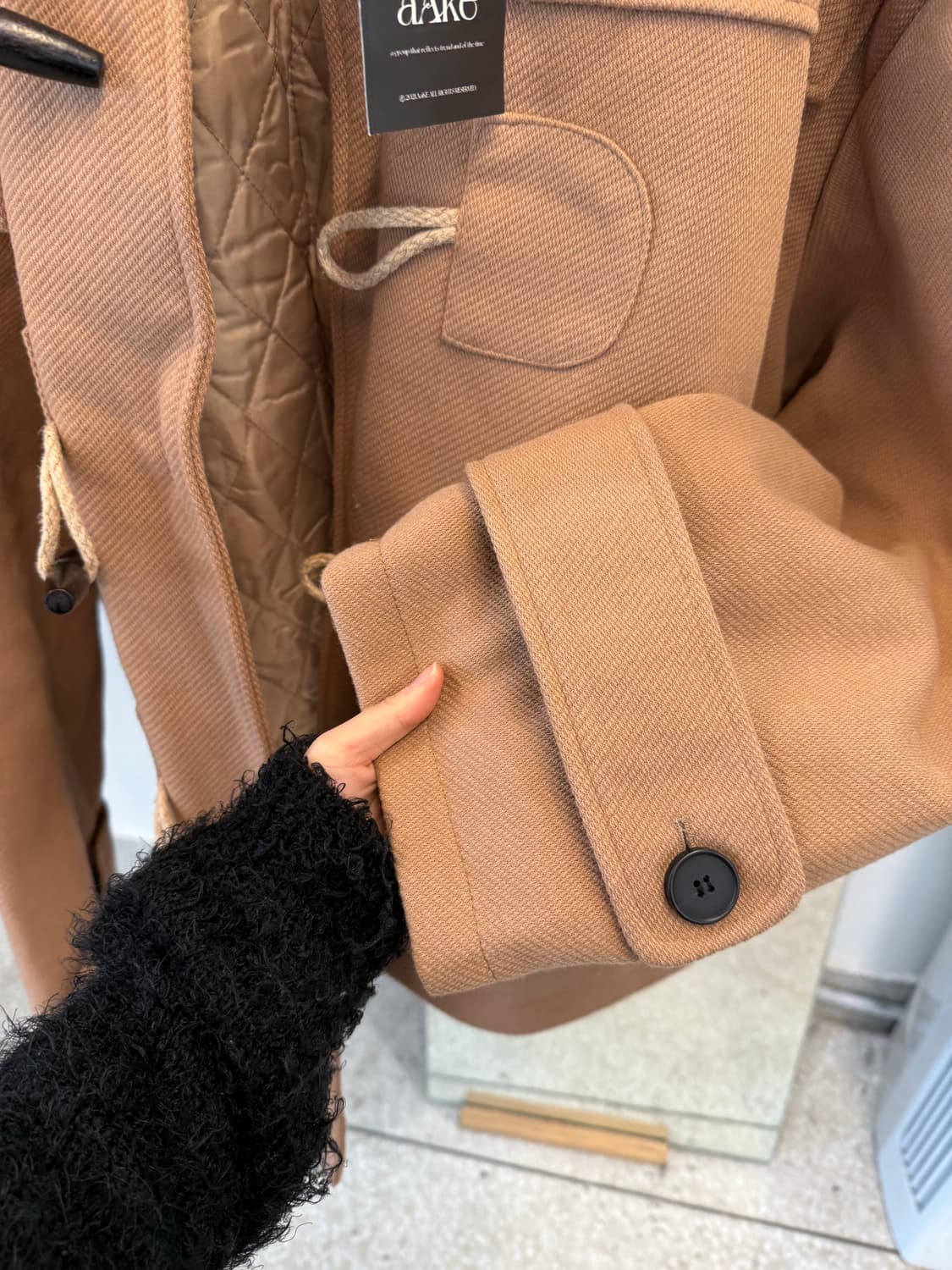 Orda Aake hoodie half duffle coat  상품이미지7