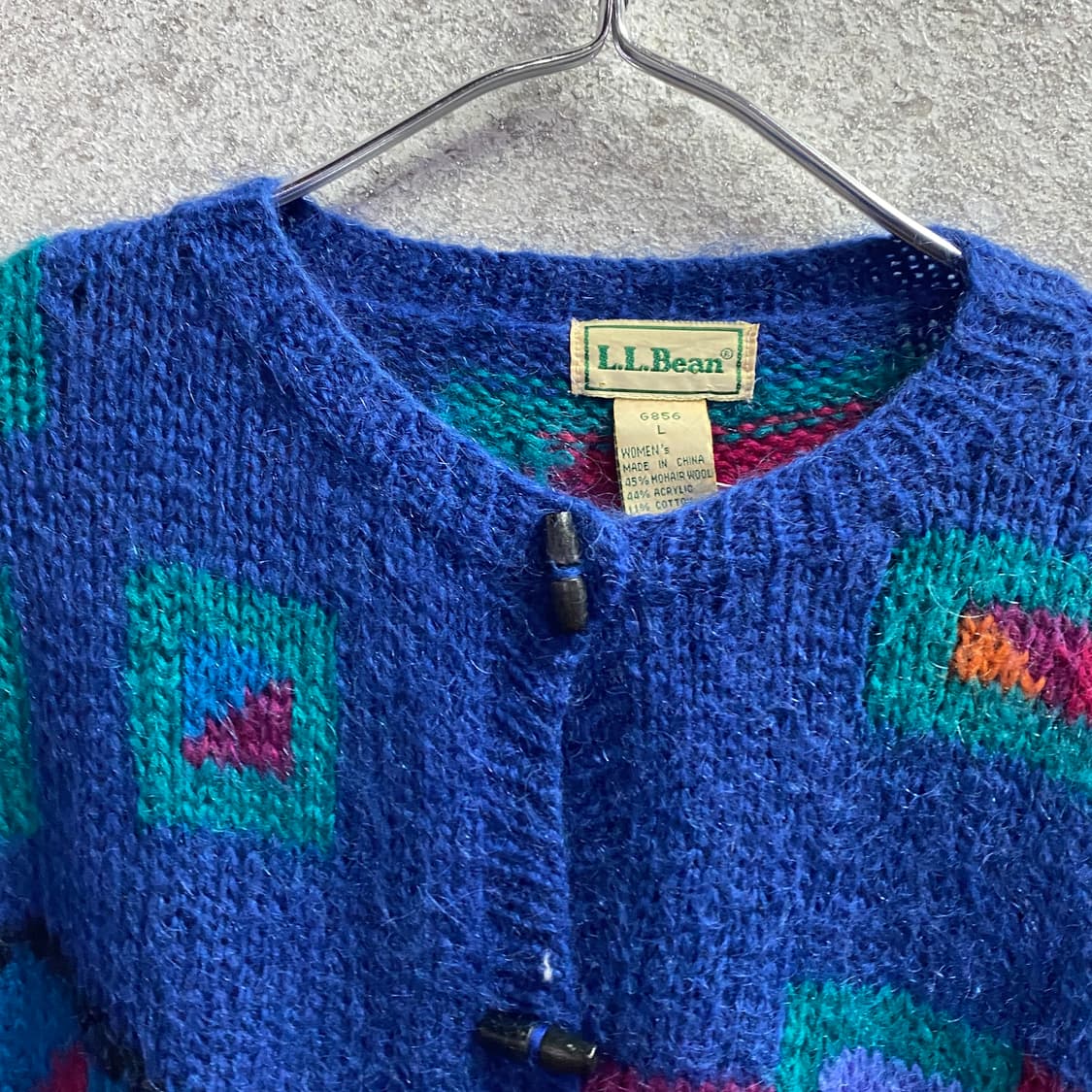 빈티지 코위찬 컬러블록 니트 가디건 b3391 상품이미지3