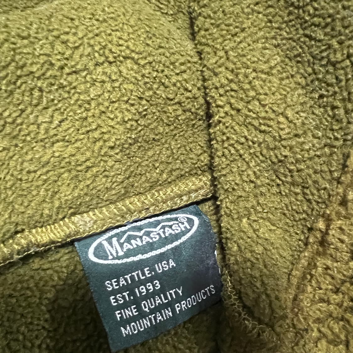 마나스타쉬 카키 후드플리스 상품이미지5