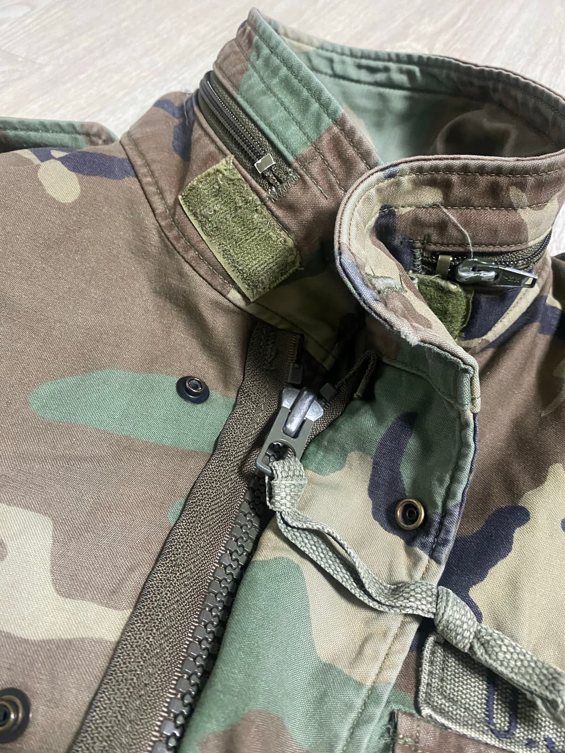 80s us army m65 필드자켓 카모플라쥬 상품이미지8