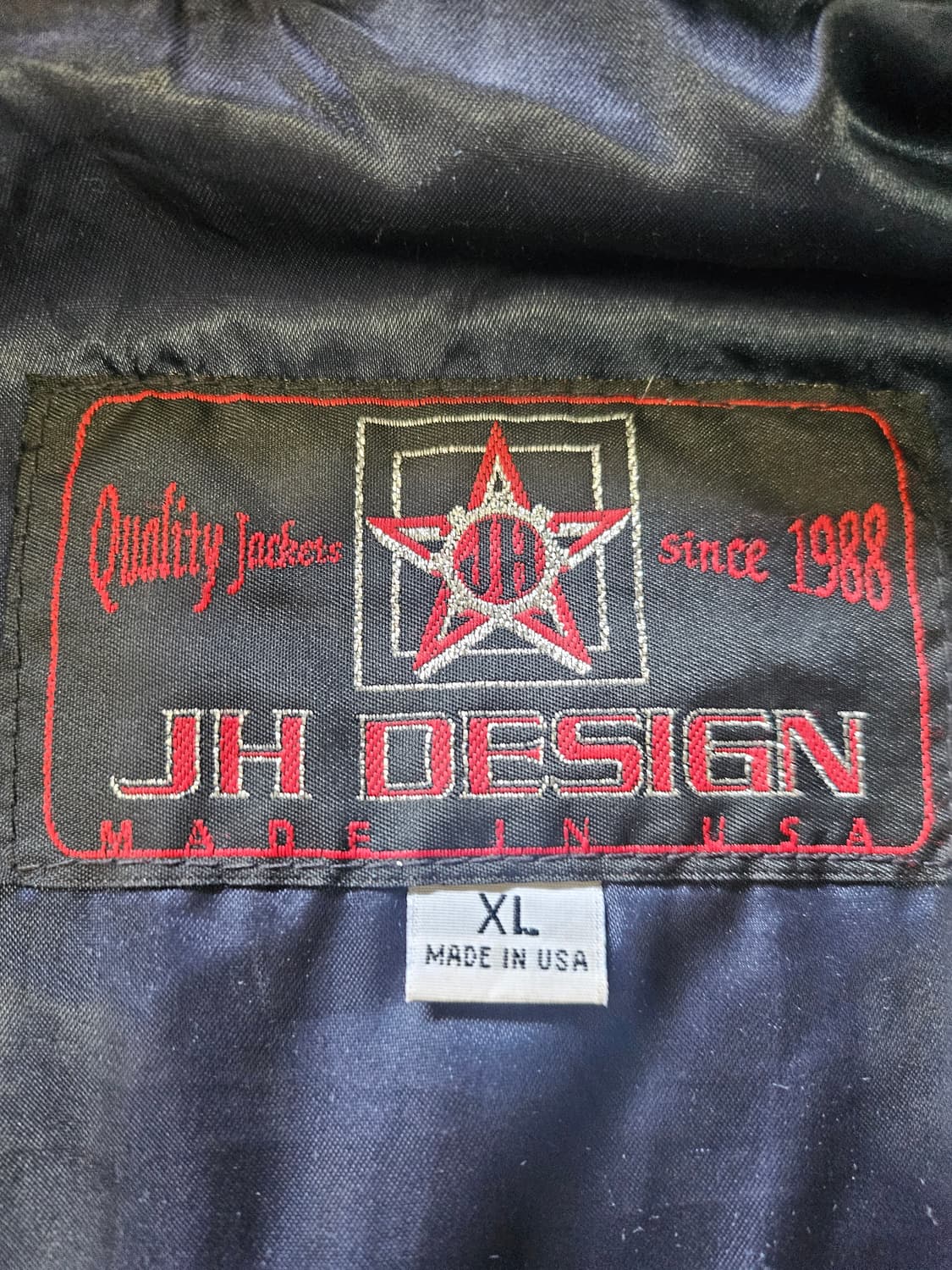 90s 제프 헤밀턴  나스카 레더자켓 XL 상품이미지3