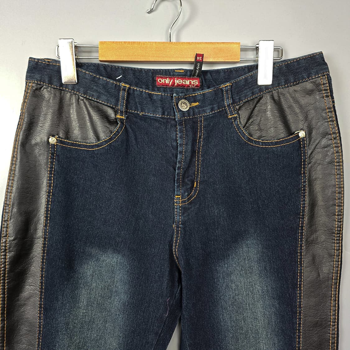 새제품)여성용 온리진스 Only Jeans 배색 부츠컷 데님팬츠 34 상품이미지2