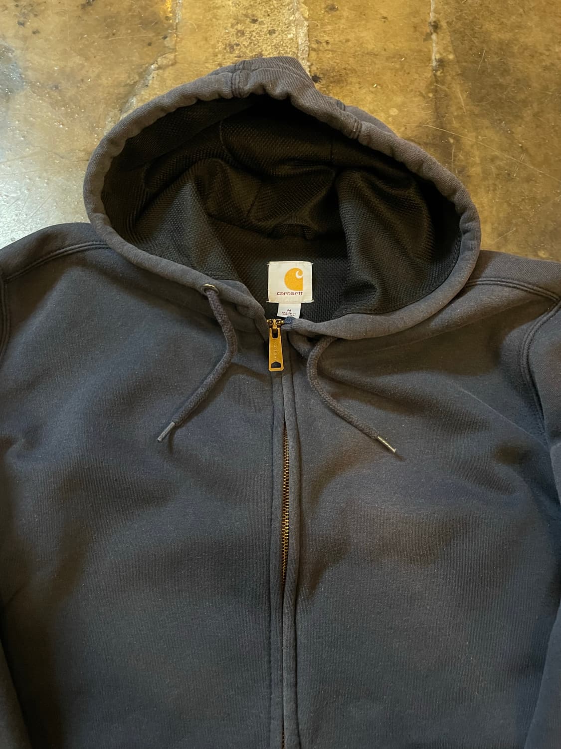 칼하트 써멀 후드 집업 블랙 상품이미지2