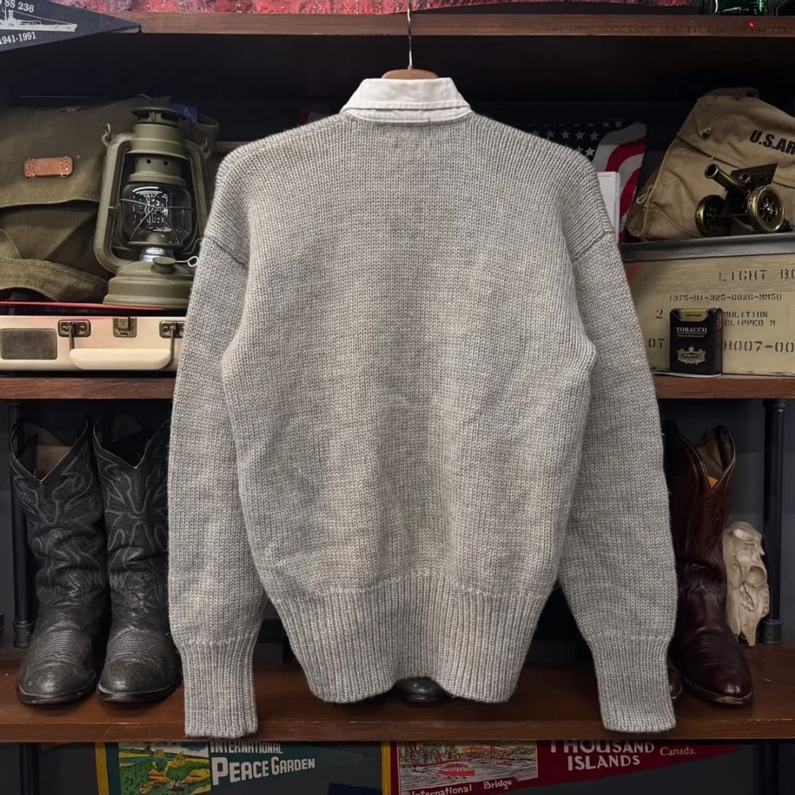 90s 폴로 랄프로렌 헤비 울 클래식 프레피 와펜 럭비 니트 상품이미지5