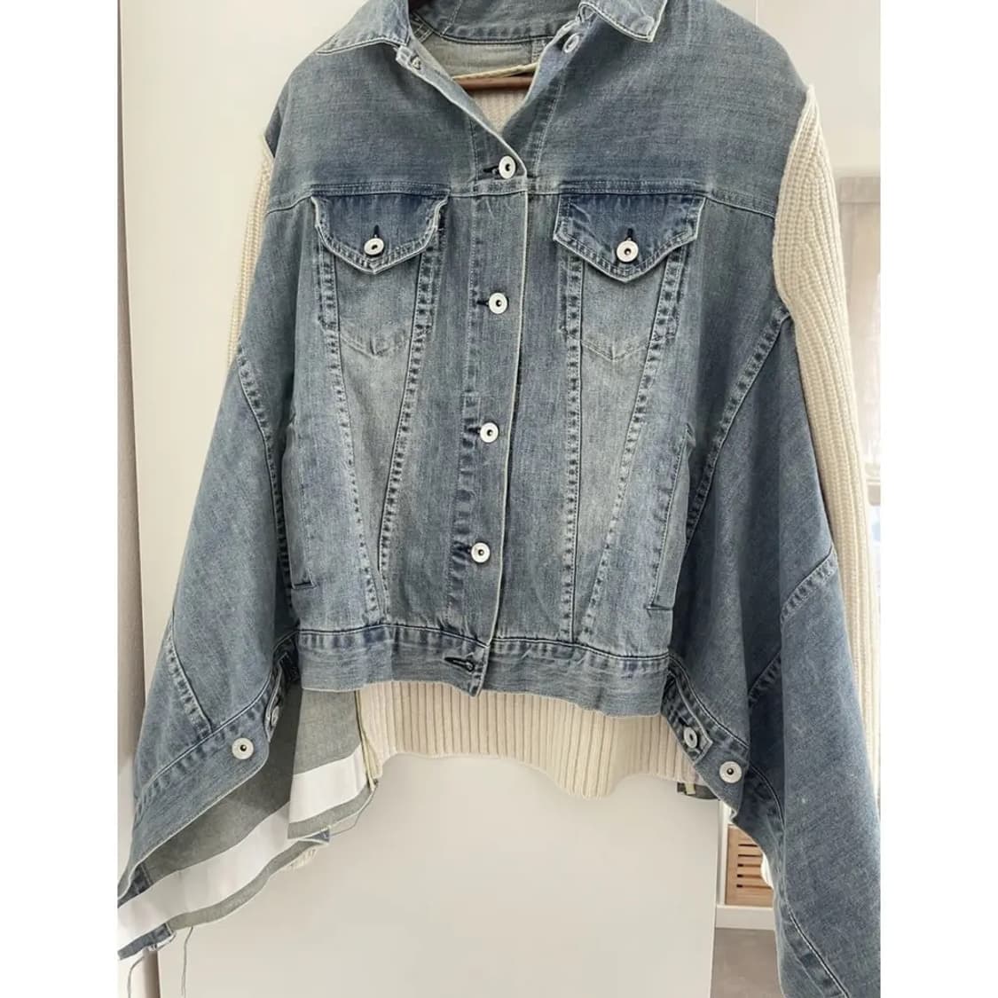 사카이 데님 니트 콤비 자켓  상품이미지5