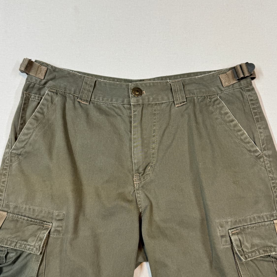 32inch) 브루인스 치노 빈티지 카고 스트랩 반바지 상품이미지2