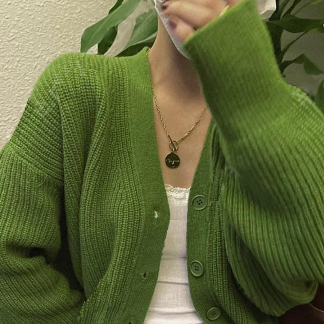 유니제이(Unijay) 클로버 가디건 프리사이즈 새상품 상품이미지1