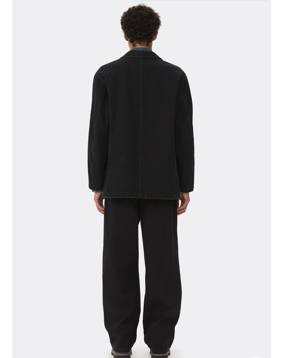 6SS 커스텀멜로우 Black Notched Lapel Denim 자켓 상품이미지2