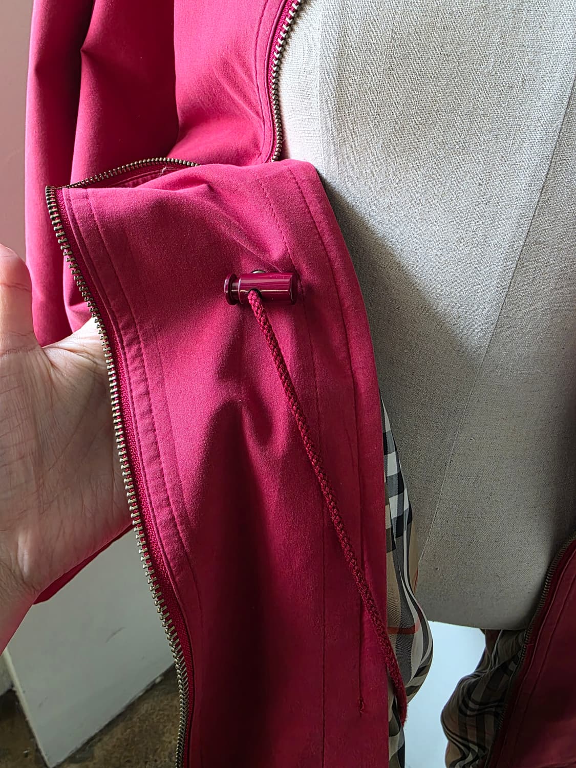 버버리(Burberrys) 빈티지 오버핏 하프 트렌치 코트 상품이미지3