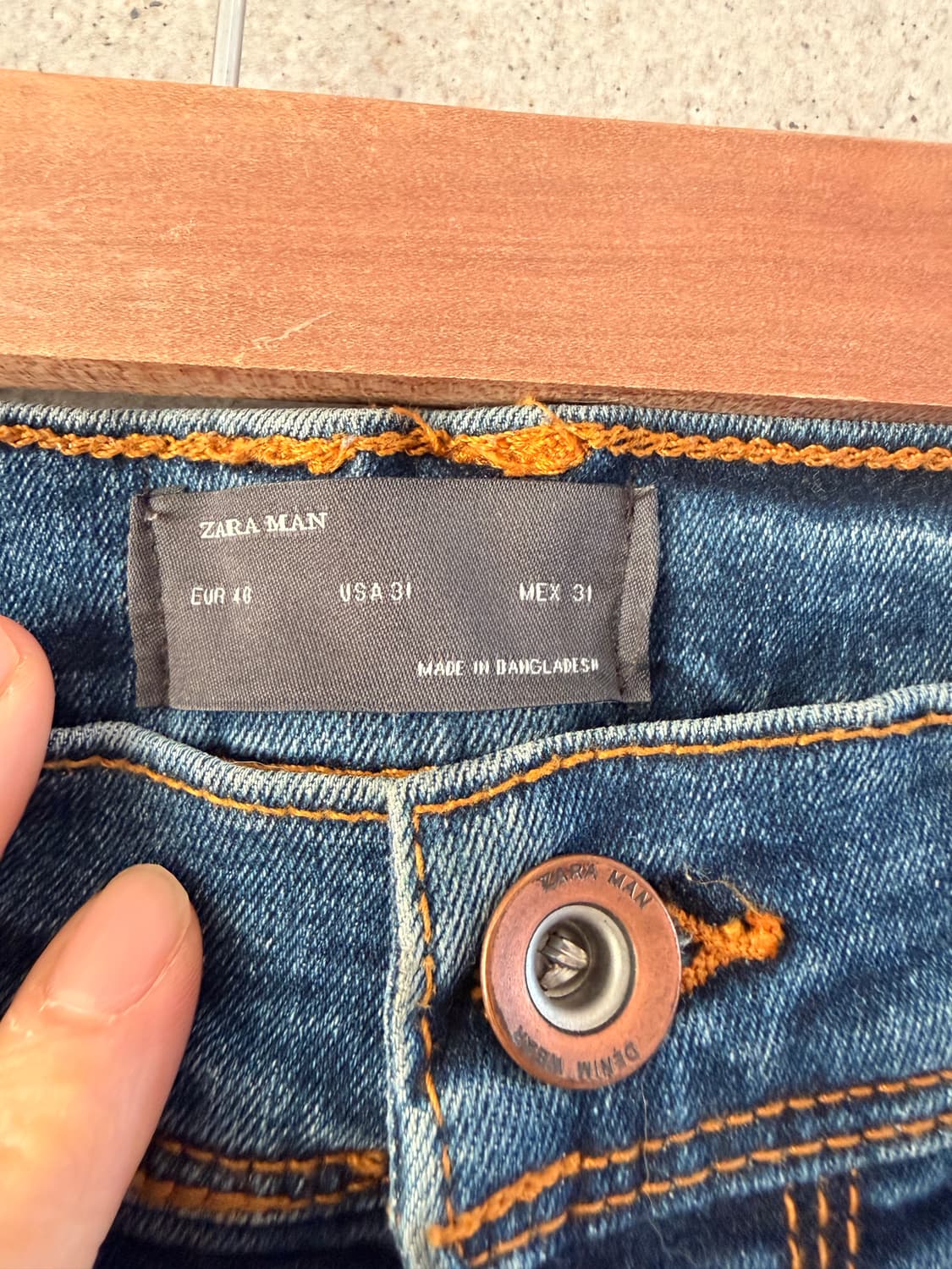 남자 자라 청바지 워싱진 슬림 상품이미지2