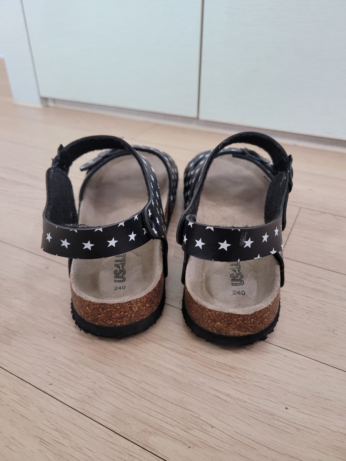 유솔 USALL 여아 샌들 240 블랙 상품이미지5