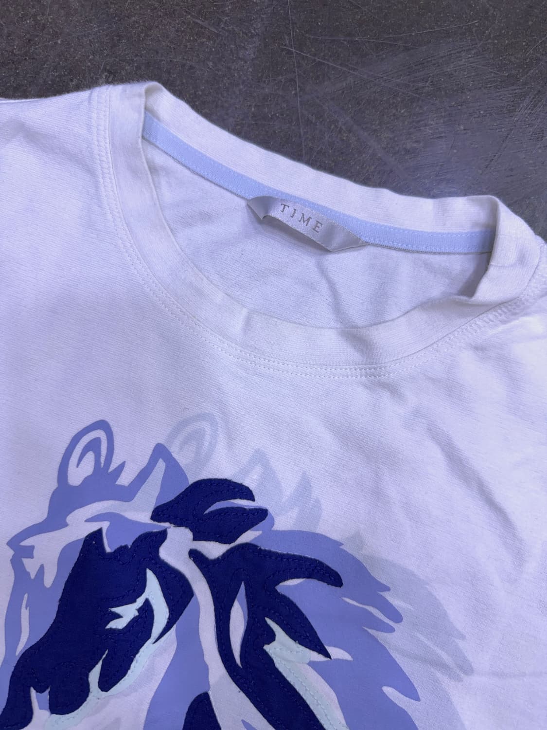 타임옴므 런닝 홀스 말 레이어드 패치 반팔티 95 상품이미지4