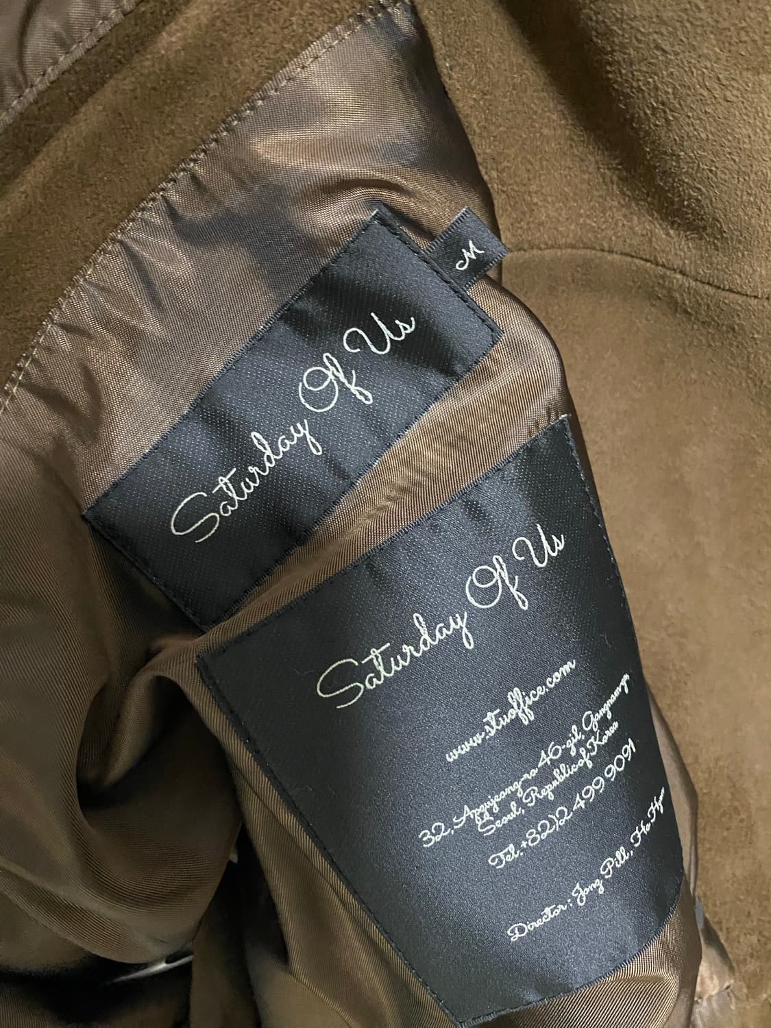 stu 브라운 스웨이드 자켓 m 상품이미지5