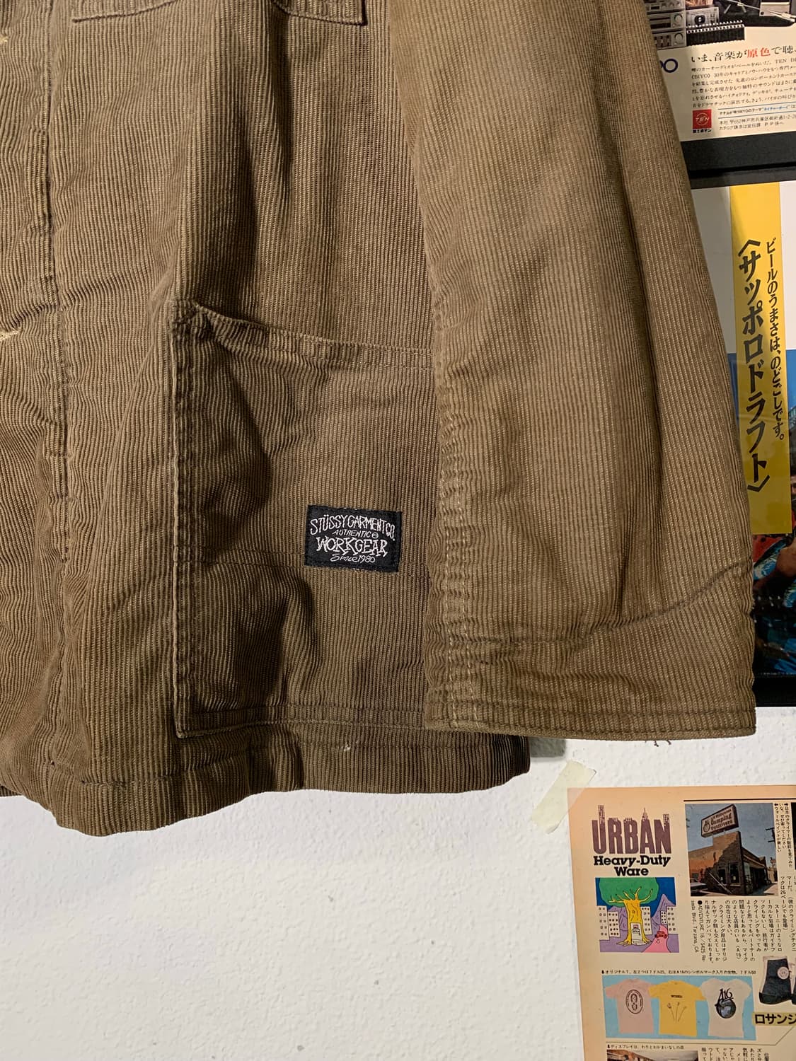 00’s 스투시 authentic gear 코듀로이 보아 워크자켓 상품이미지2