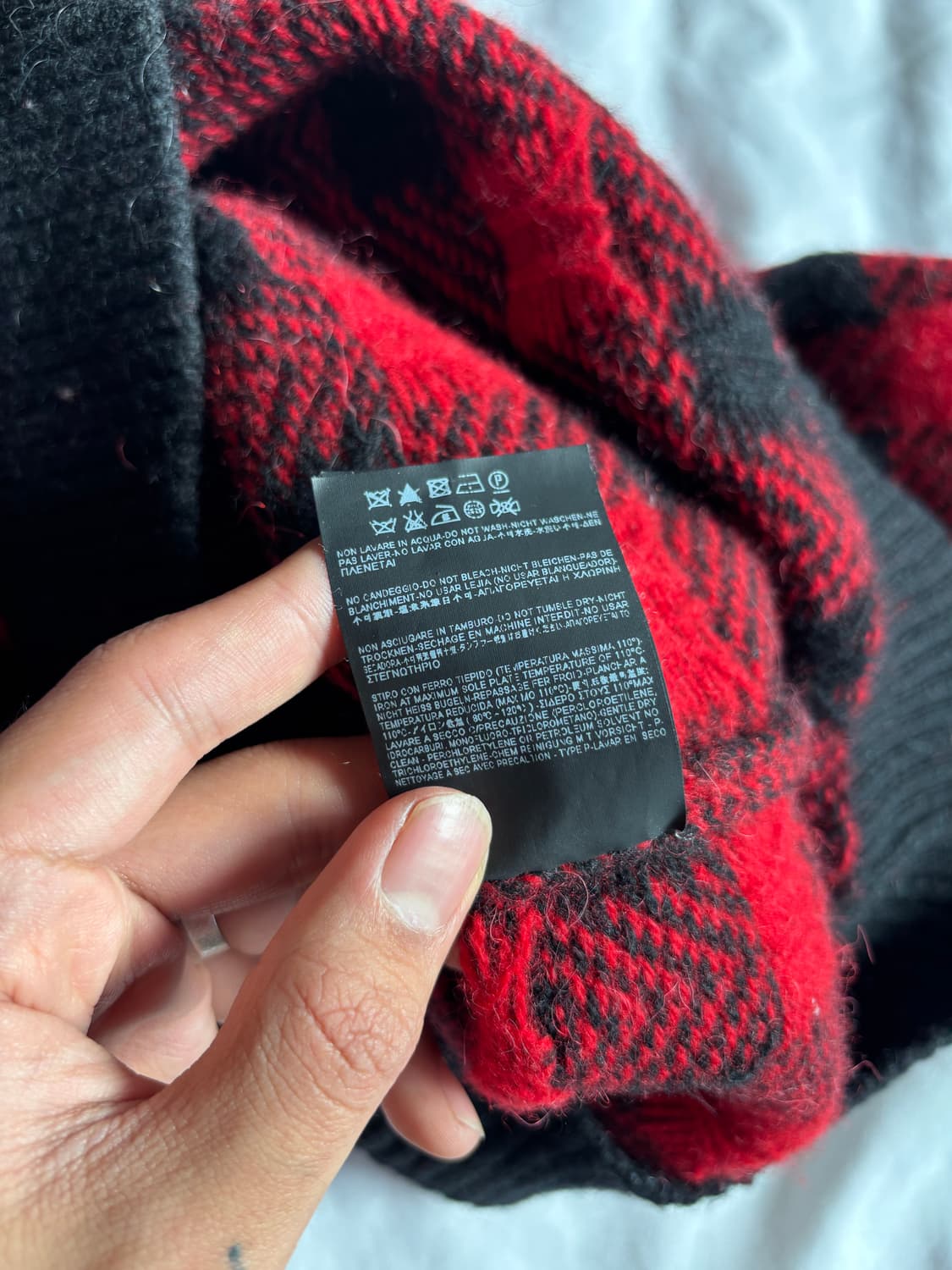 14FW Hedi Slimane Buffalo Check Sweater 상품이미지6