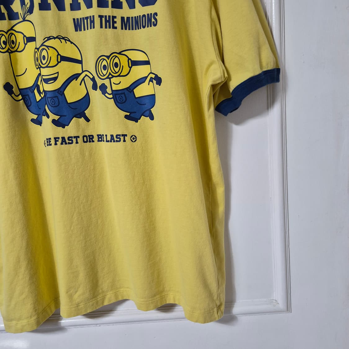 (XXL) 2025 부산 미니언즈 런 링거 티셔츠 상품이미지4