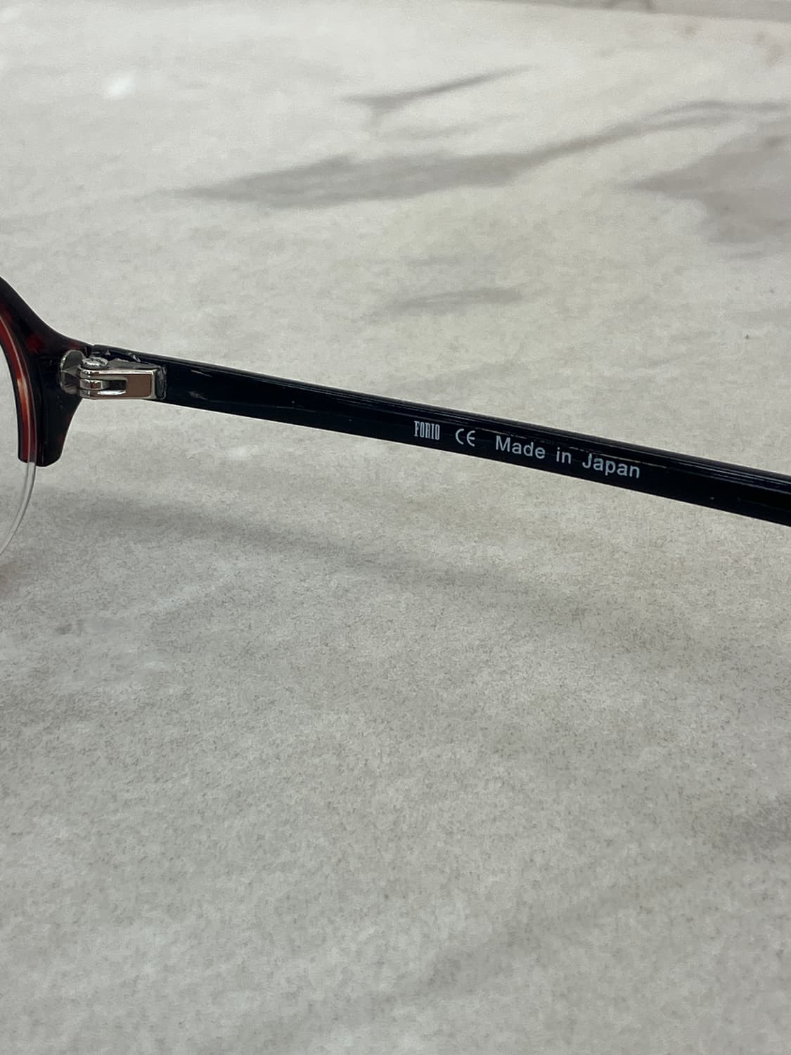 포리오 Forio 브라운 오벌 반무테 안경 상품이미지8