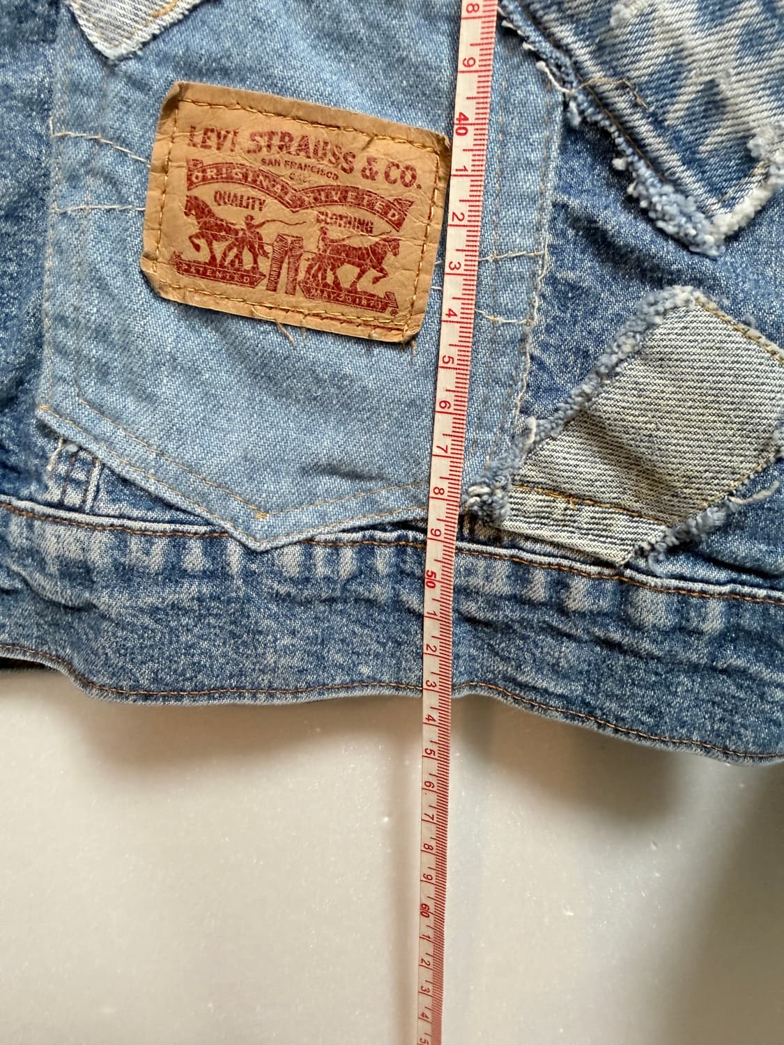 리바이스 LEVI’S 리메이크 패치워크 데님 자켓  상품이미지6