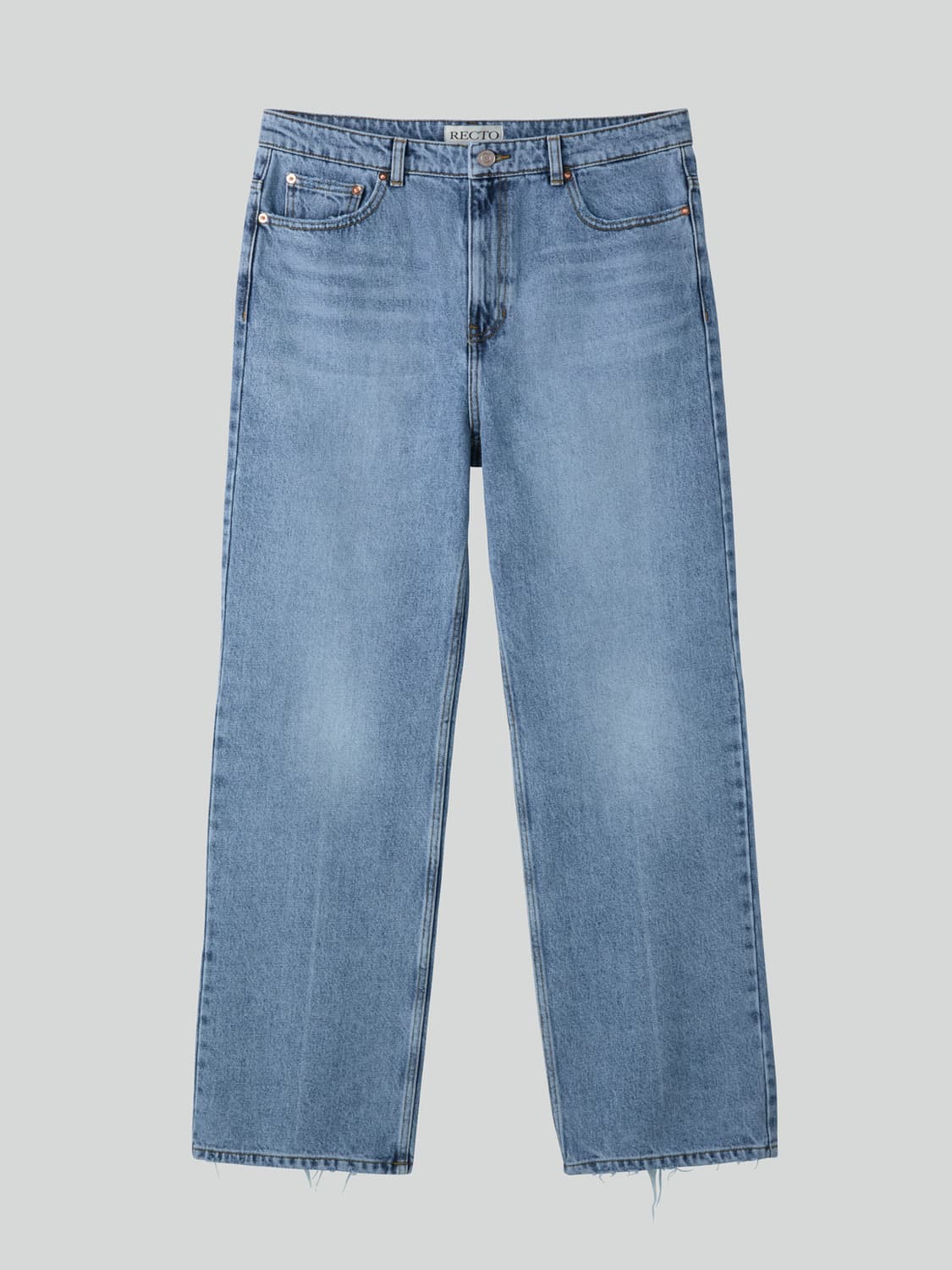 렉토 26SS 시그니쳐 스트레이트핏 데님 팬츠 라이트블루 상품이미지4