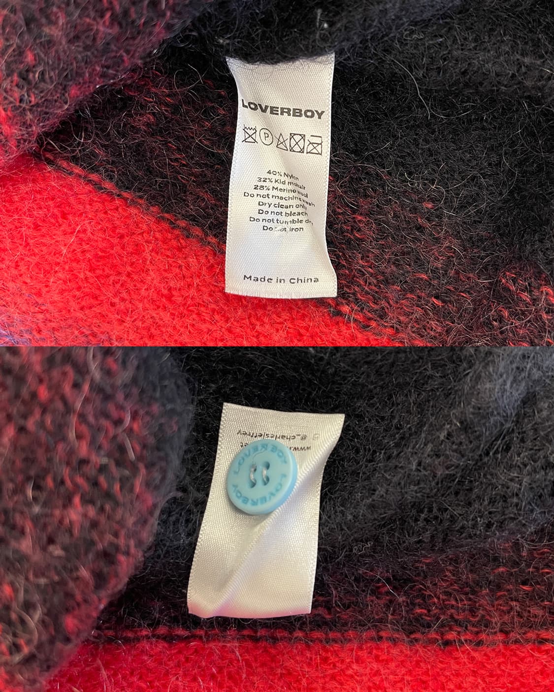 찰스 제프리 러버보이 21AW 멀티 컬러 모헤어 가디건 상품이미지9