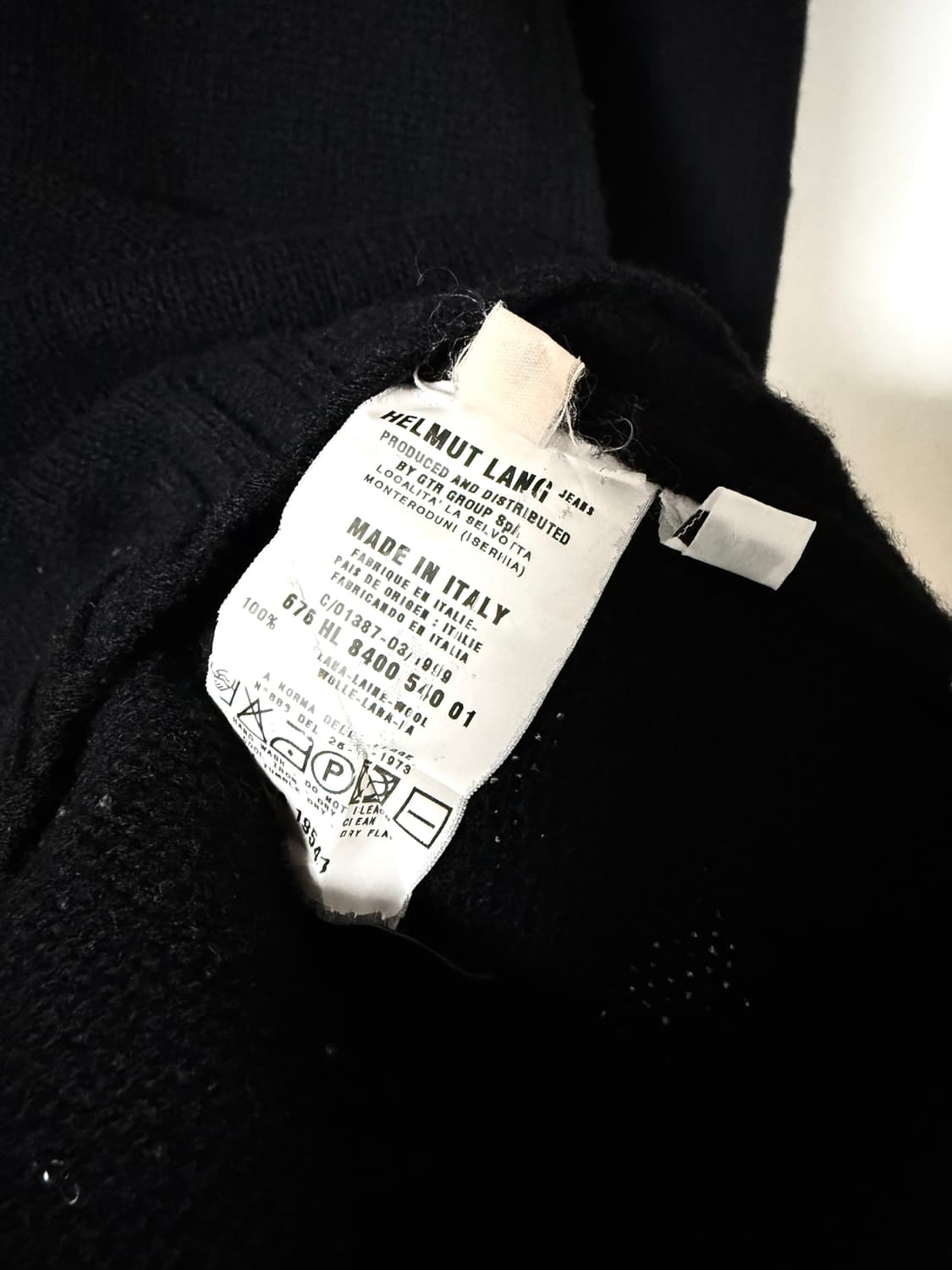 헬무트랭 90s 밀리터리 시그니처 울 니트 상품이미지5