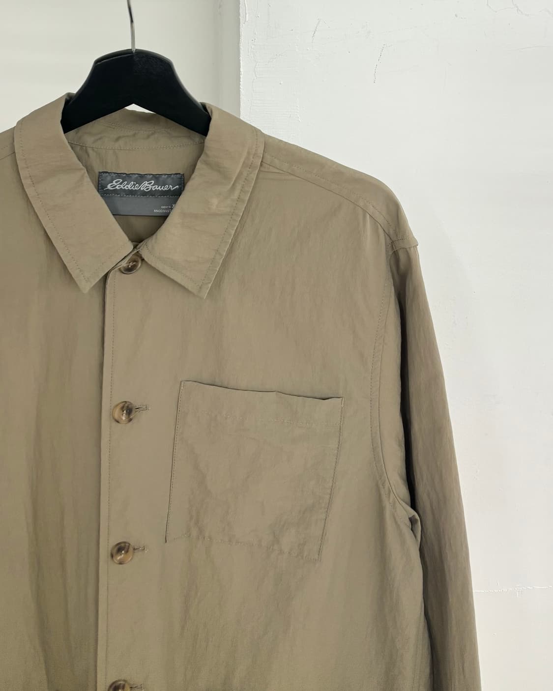 에디 바우어 카키 나일론 레이온 혼방 셔츠 자켓 상품이미지4