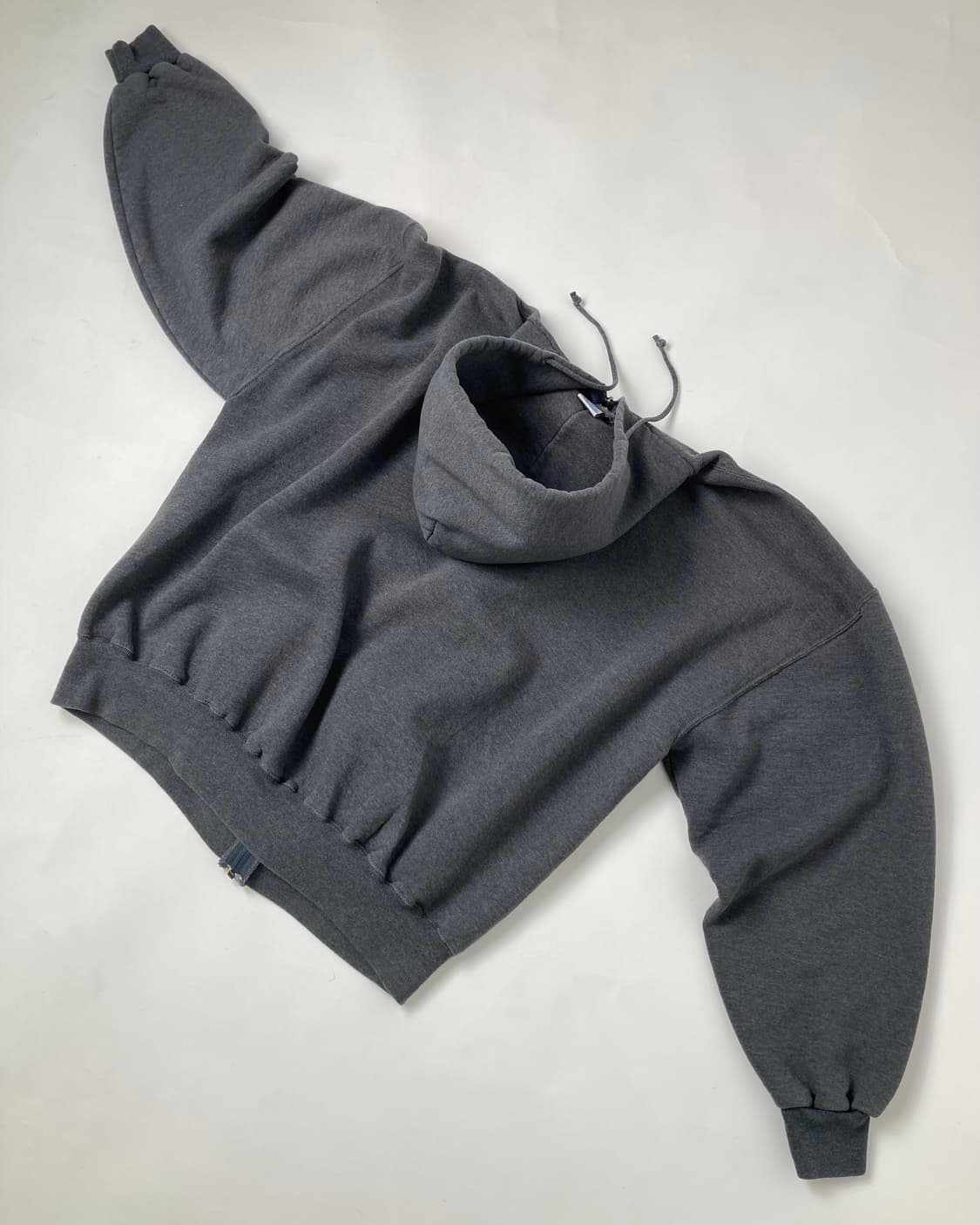 90s Russell Zip Up Hoodie (charcoal) 상품이미지2
