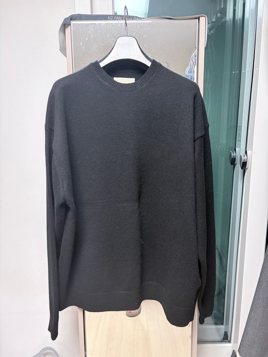 Yoko sakamoto 블랙 크루넥 니트 3사이즈 상품이미지1