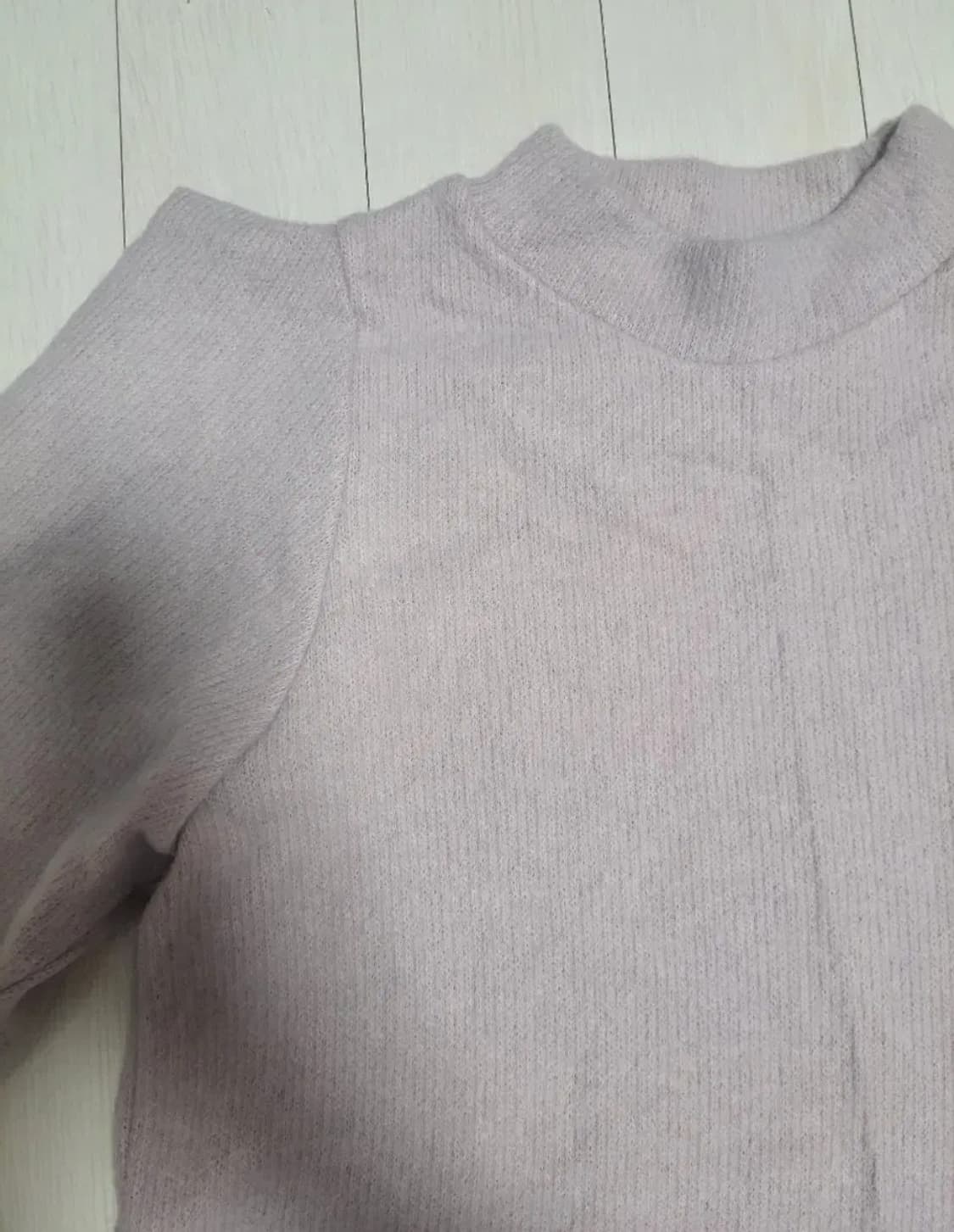 급처새상품!바닐라비 라벤더 어깨셔링니트티셔츠 리즈리사st레니본st샤틴st 상품이미지4