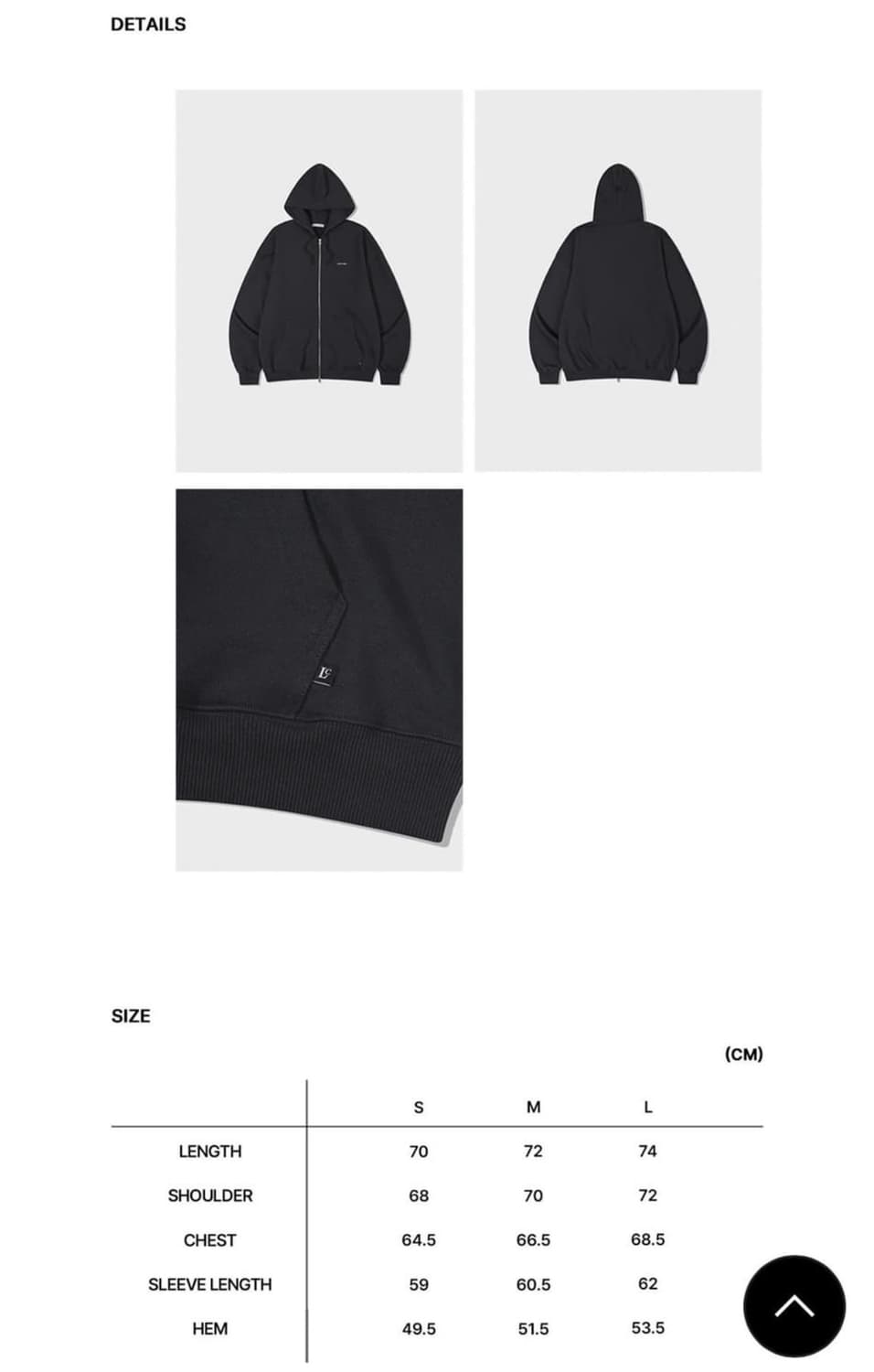 로우클래식 후드집업 M 사이즈 새상품 상품이미지3