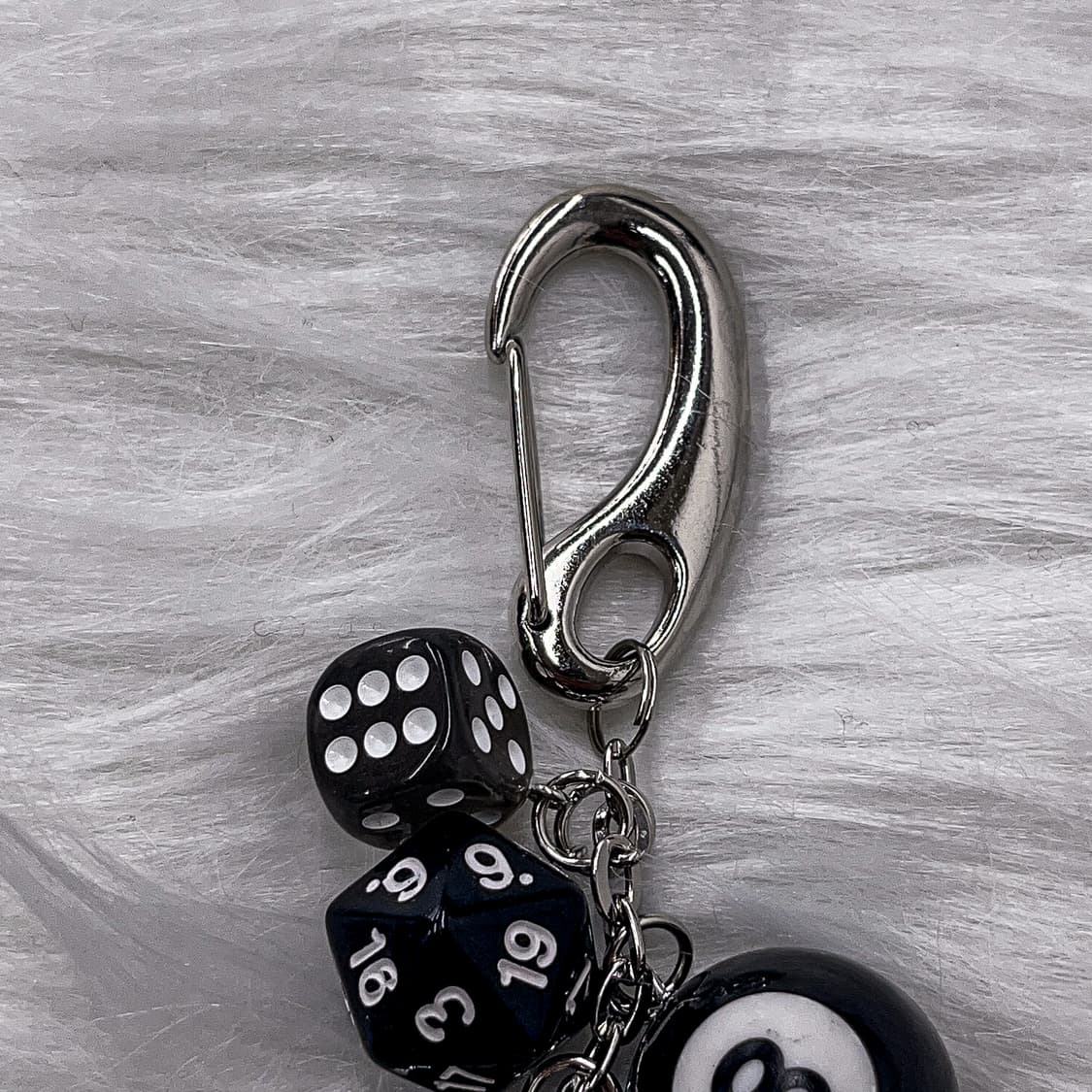Vintage Eight Ball Dice Keyring 상품이미지2
