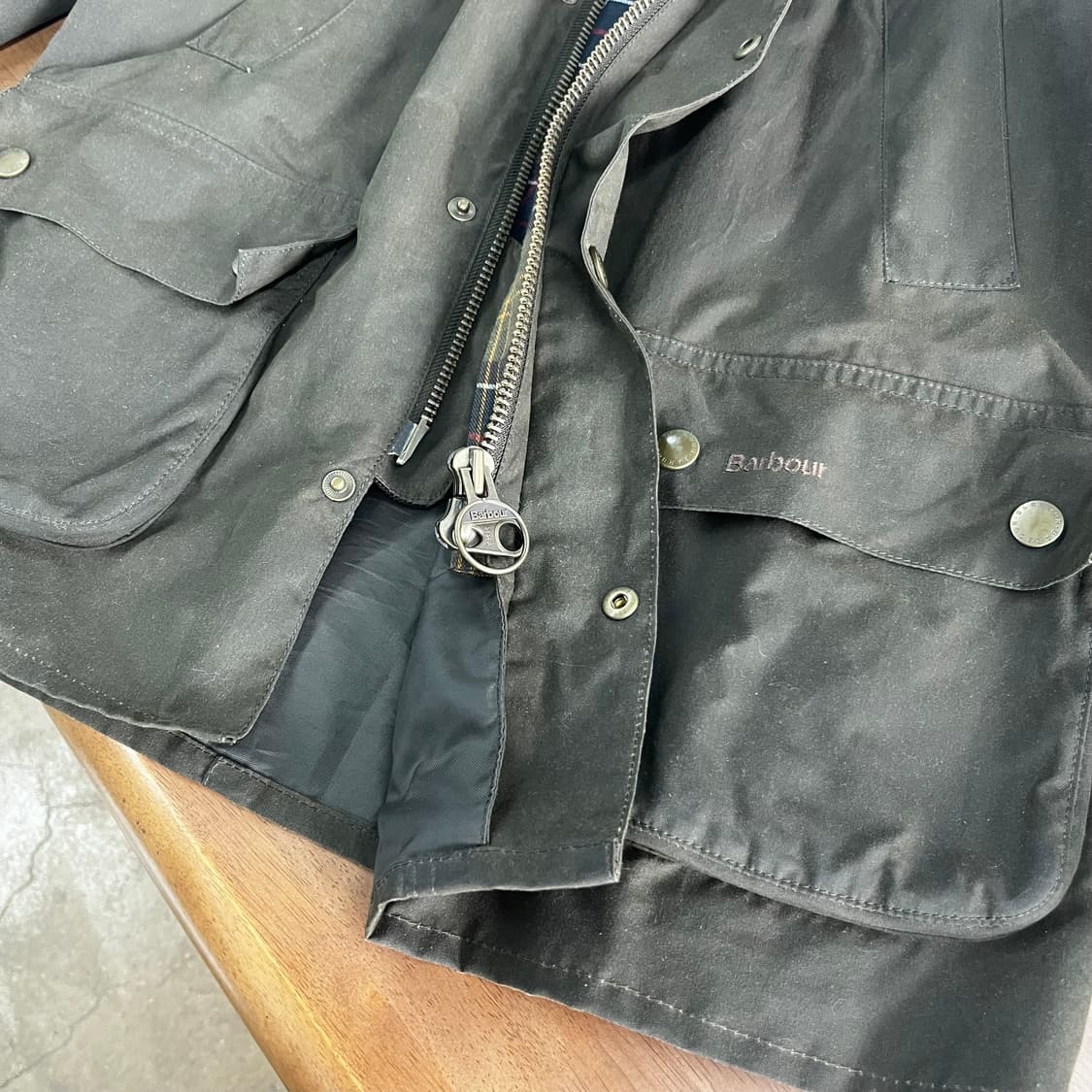 바버 애쉬비 왁스자켓 L 상품이미지7