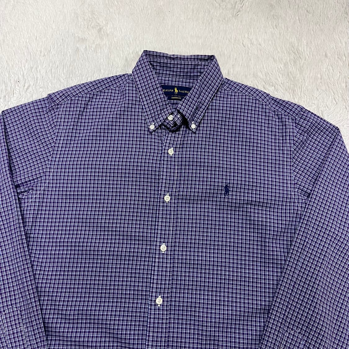 Polo Ralph Lauren purple check shirt 상품이미지5
