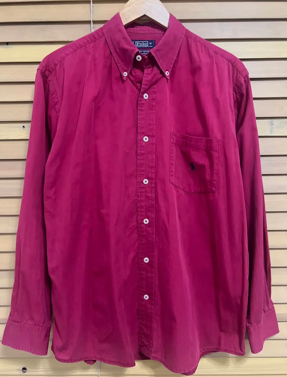 폴로랄프로렌 남성 레드코튼셔츠 M 상품이미지2