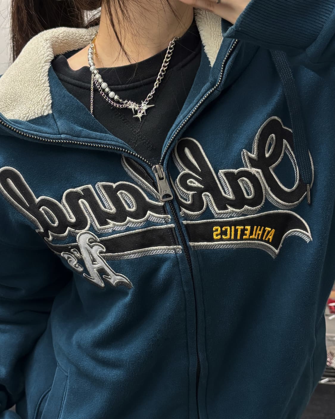 MLB 00s 울프죠 후드집업 상품이미지3
