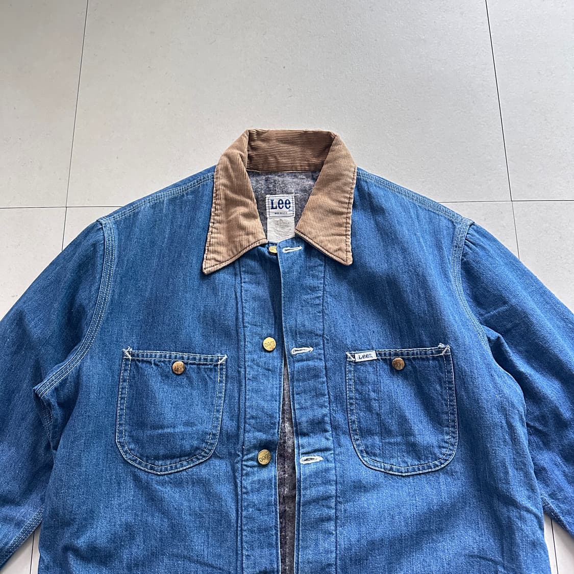 70s 리(Lee) 데님 블랭킷 초어자켓 81-LJ 42L 상품이미지2