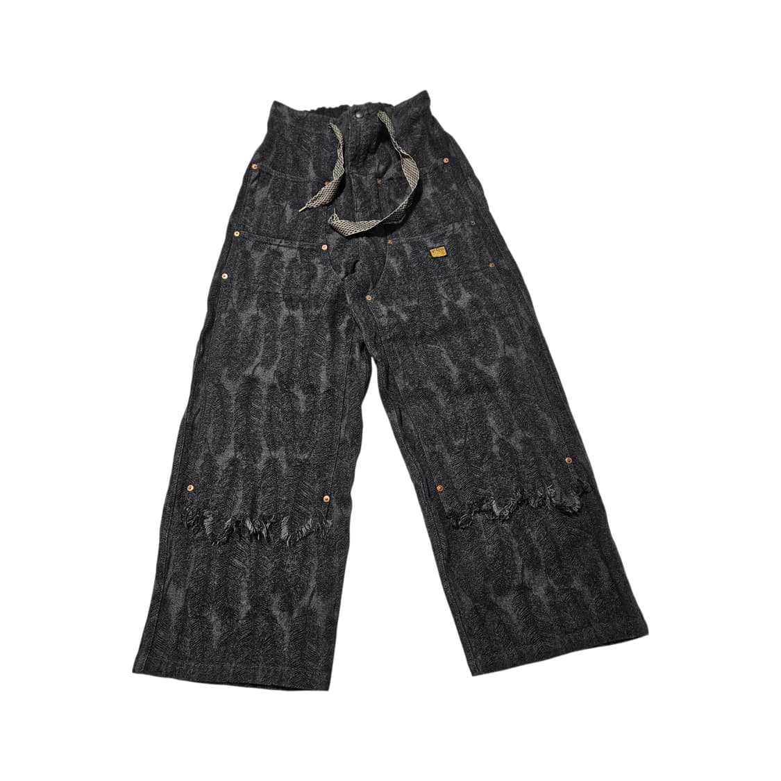 캐피탈 12온즈 맥파이 배기 팬츠 블랙[2] 상품이미지1