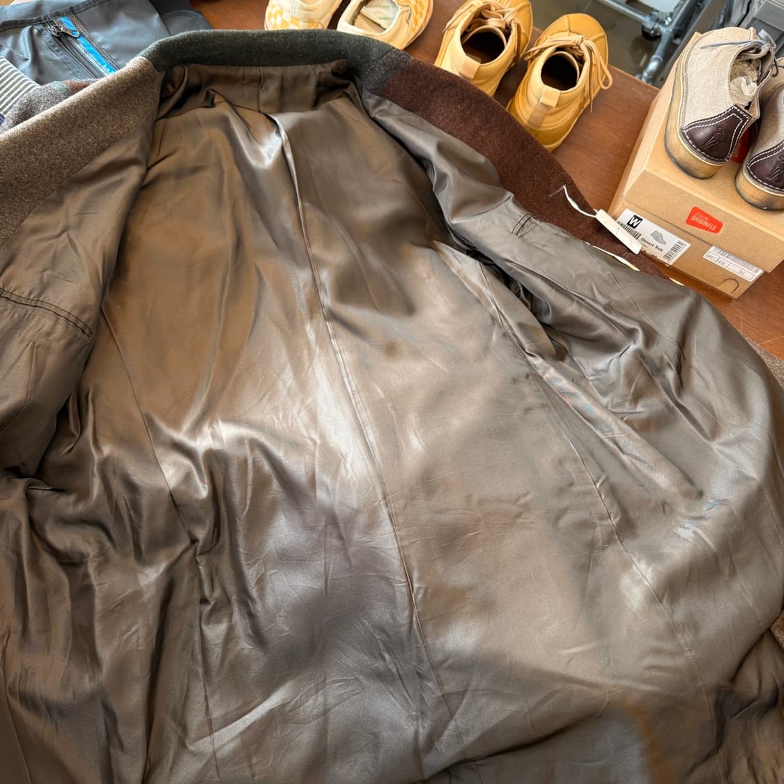 PPCM BY 아베 준이치 멀티 컬러 울 혼방 코트 상품이미지7