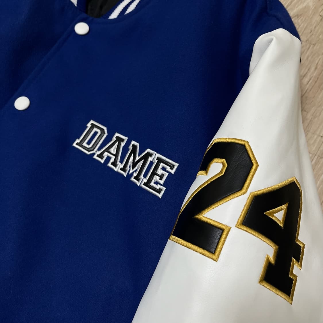 DAME 24 항공 빅로고 야구점퍼 바시티자켓 XL/105  상품이미지4