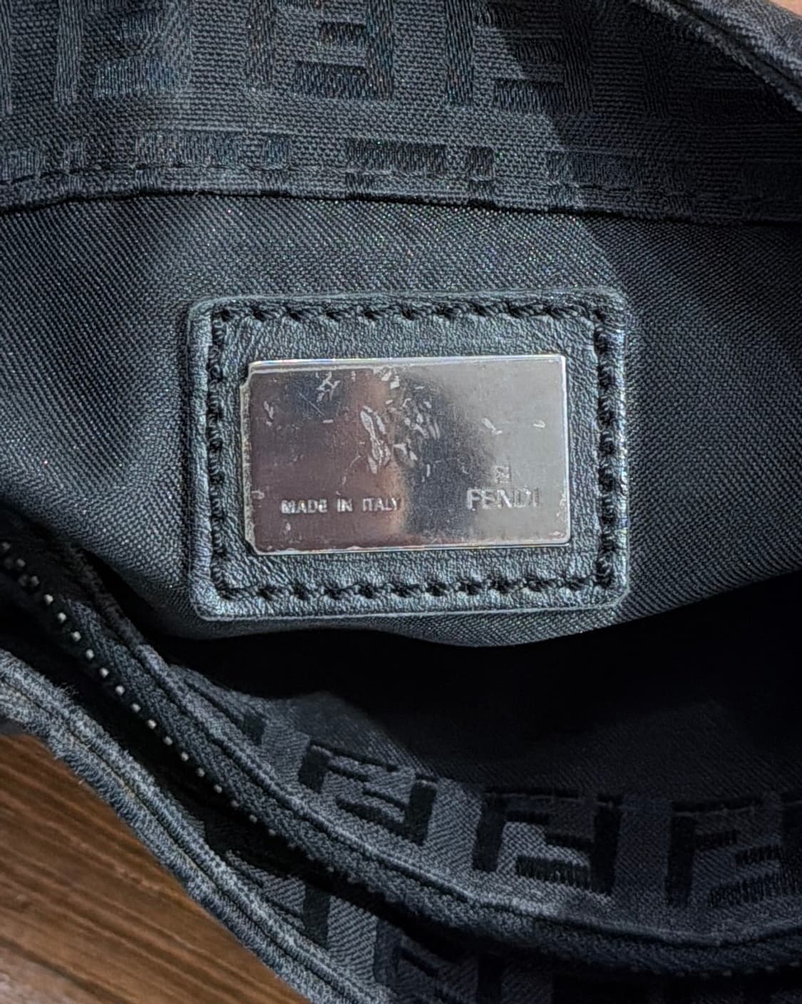 펜디 블랙 주카 캔버스 호보백 상품이미지8