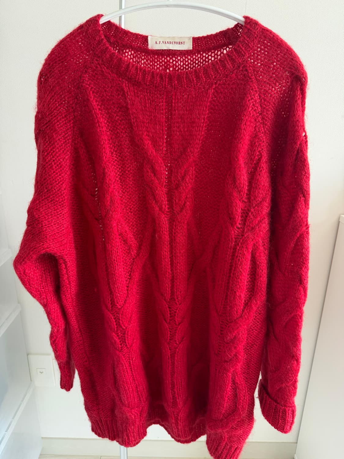 A.F Vandevorst 반데보스트 레드 롱 니트 상품이미지2