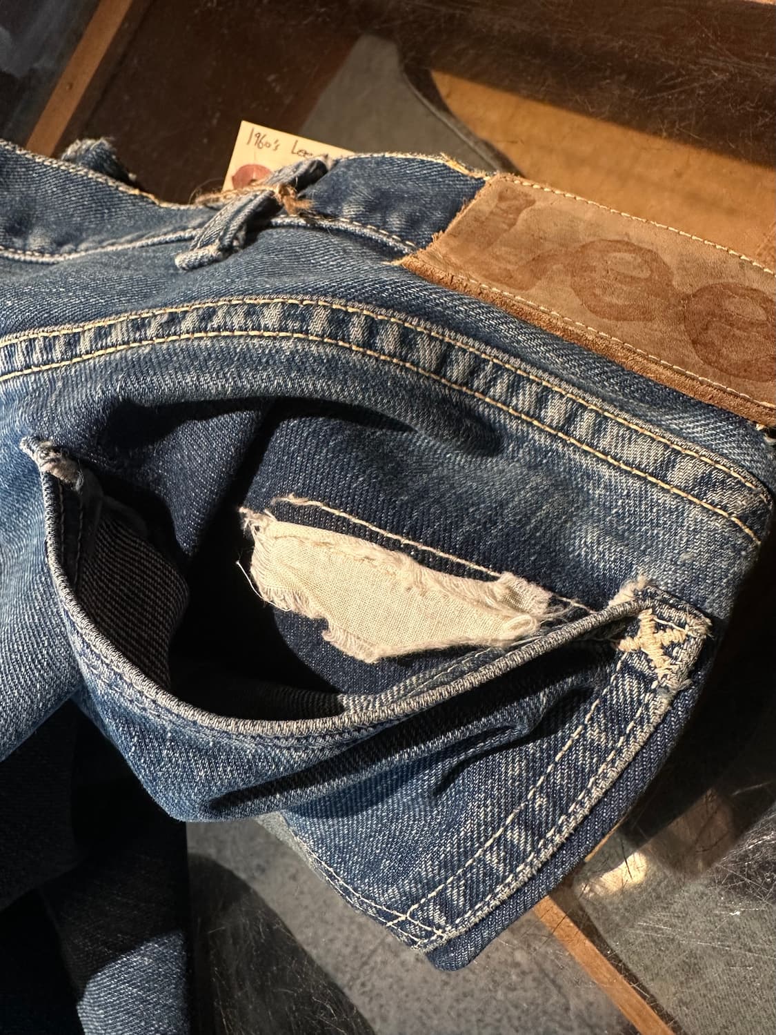 60s USA LEE 101Z Selvedge Denim Pants 상품이미지9