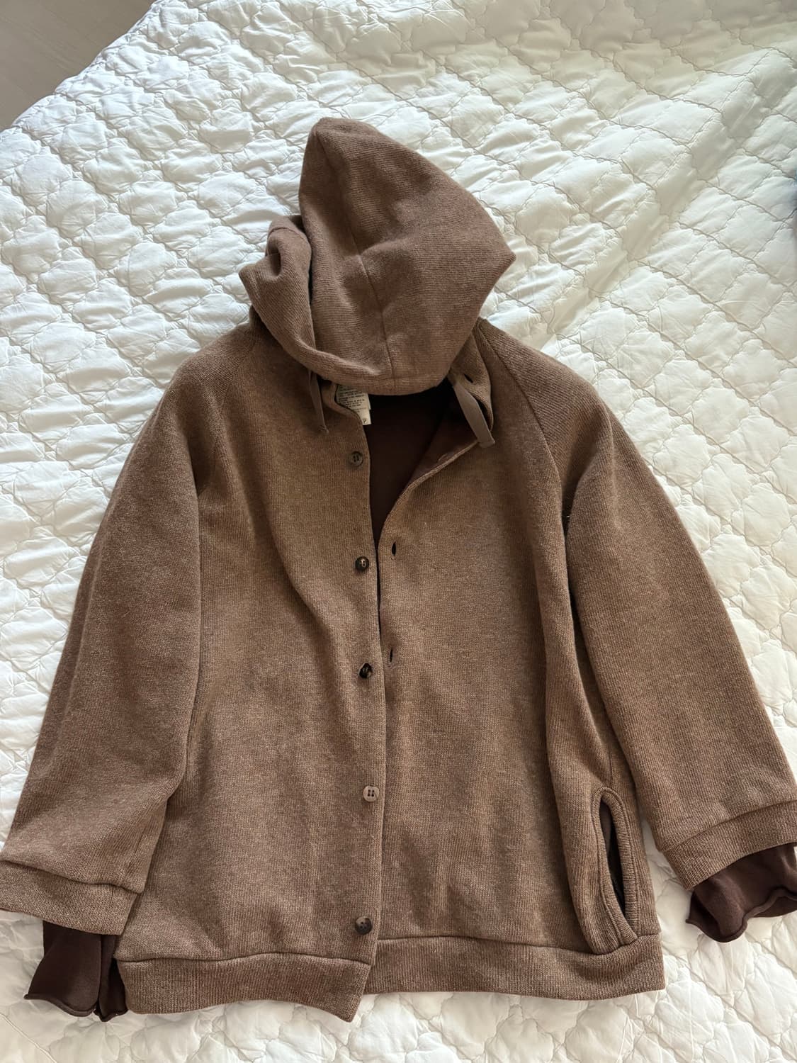 요지 니트 후디 집업 상품이미지2